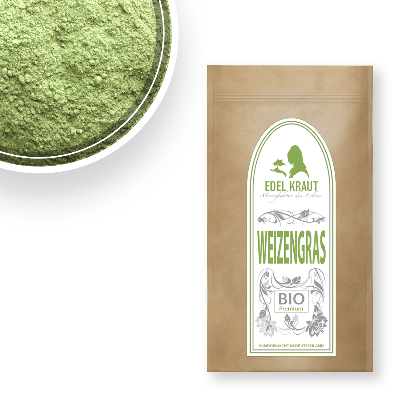 BIO Weizengras 100g Tüte Weizengras