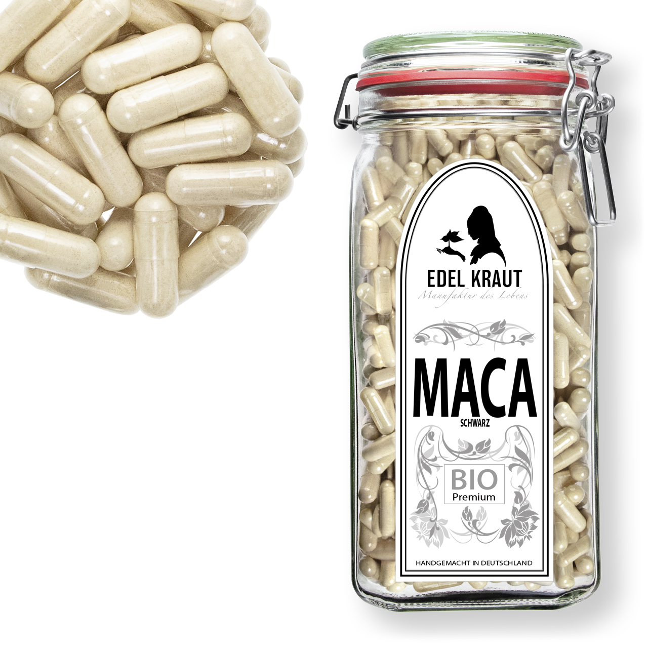 Maca Kapseln Maca Kapseln schwarz