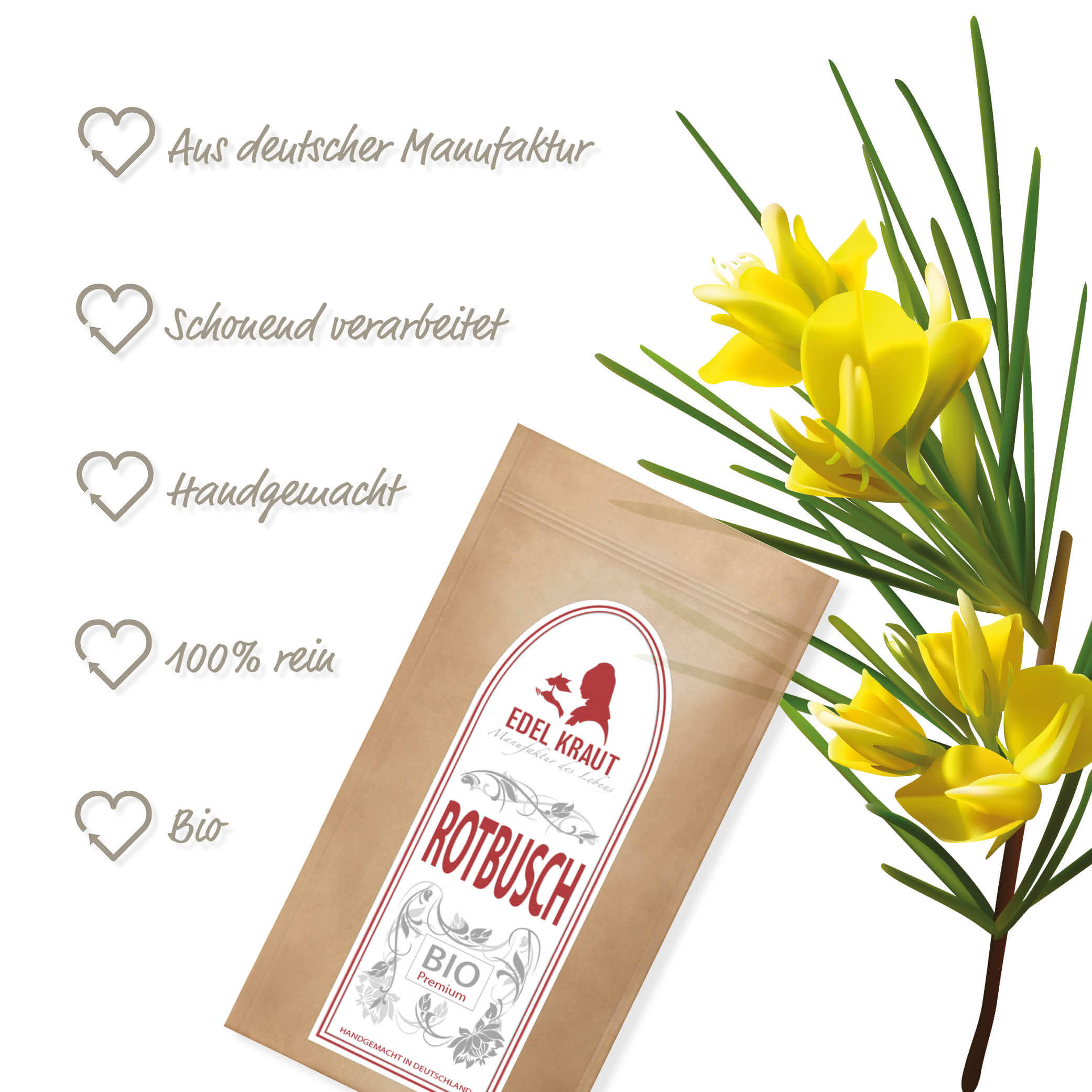 BIO Rooibos Tee | Rotbusch 100g Tüte BIO Rotbusch Tee