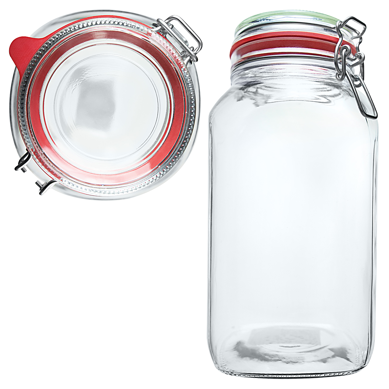 2,5l Premium Vorratsglas | Einmachglas | Drahtbügelglas 2,5l Premium Vorratsglas | Einmachglas | Drahtbügelglas