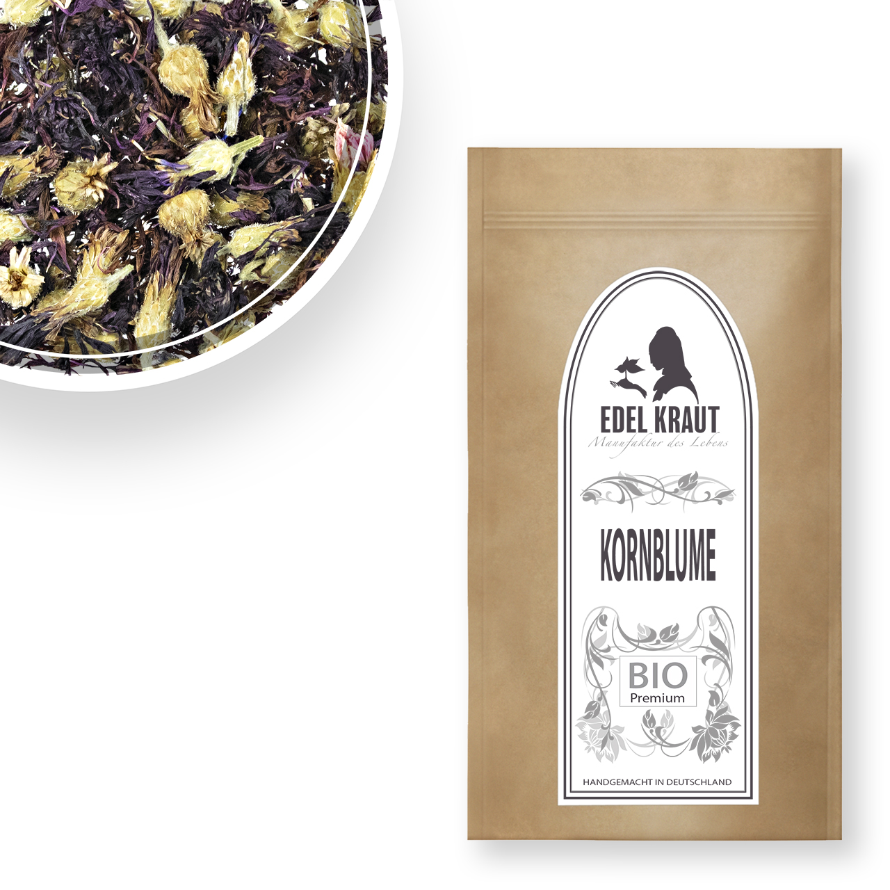 Kornblumenblüten BIO | Kornblume schwarz 250g Tüte Schwarze Kornblumenblüten BIO