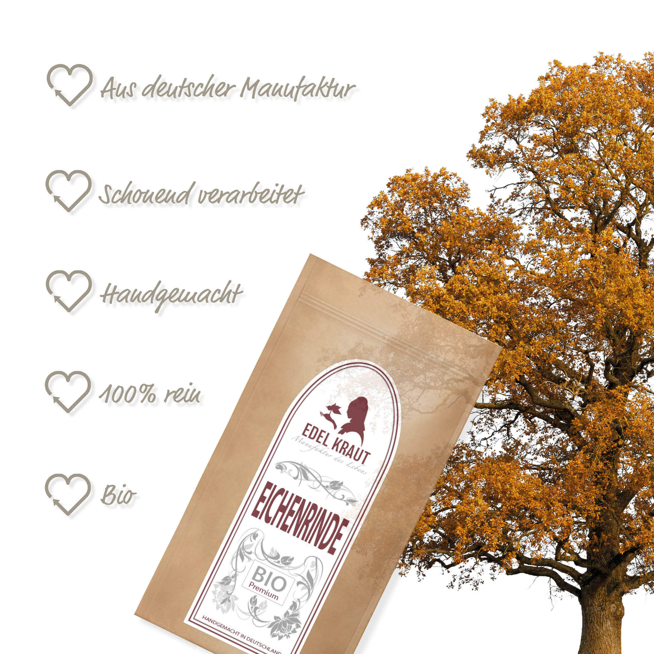 BIO Eichenrinde Tee 100g Tüte BIO Eichenrinde
