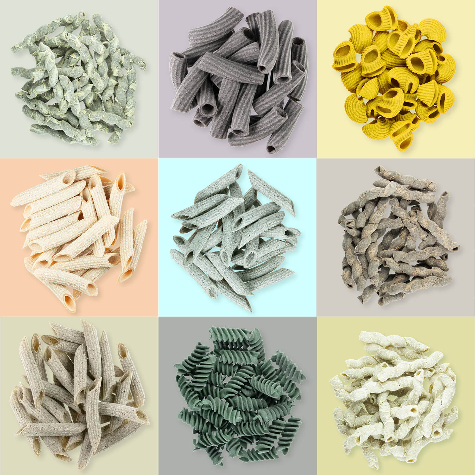 Bio Matcha Busiata - Nudel aus antikem Urgetreide (bronzegezogen) 250g Tüte BIO Nudeln | 9 Superfood Pasta Sorten im Überblick