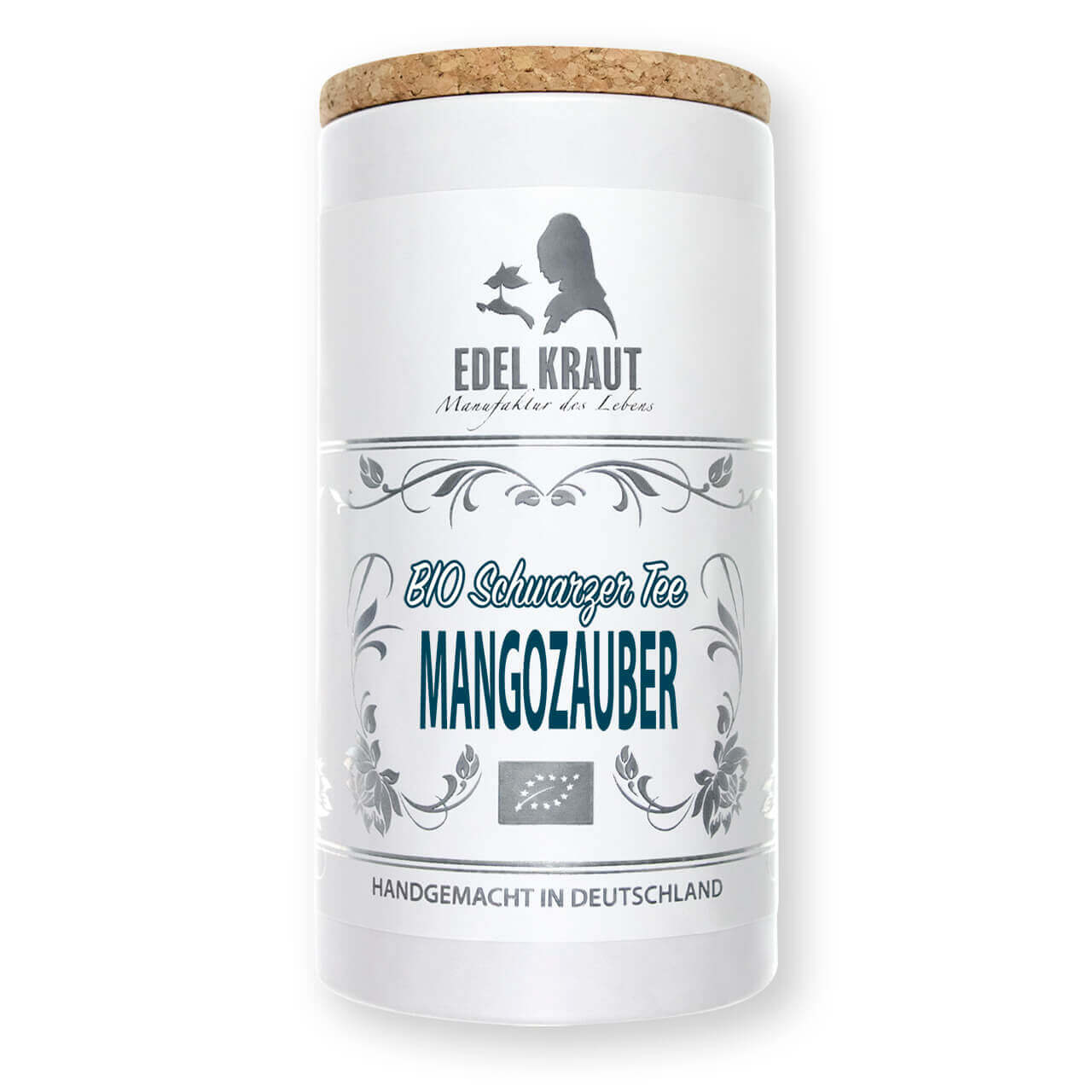 Schwarzer Tee Mangozauber in der Teedose von EDEL KRAUT Schwarzer Tee Mangozauber in der Teedose von EDEL KRAUT