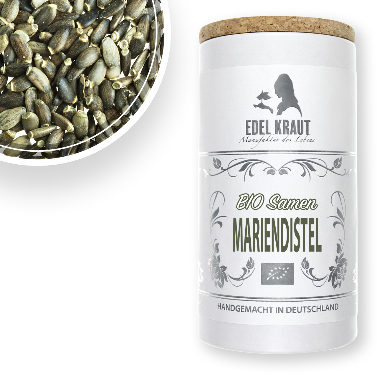Mariendistel Samen - BIO Mariendistel Samen BIO in der XL Dose | EDEL KRAUT