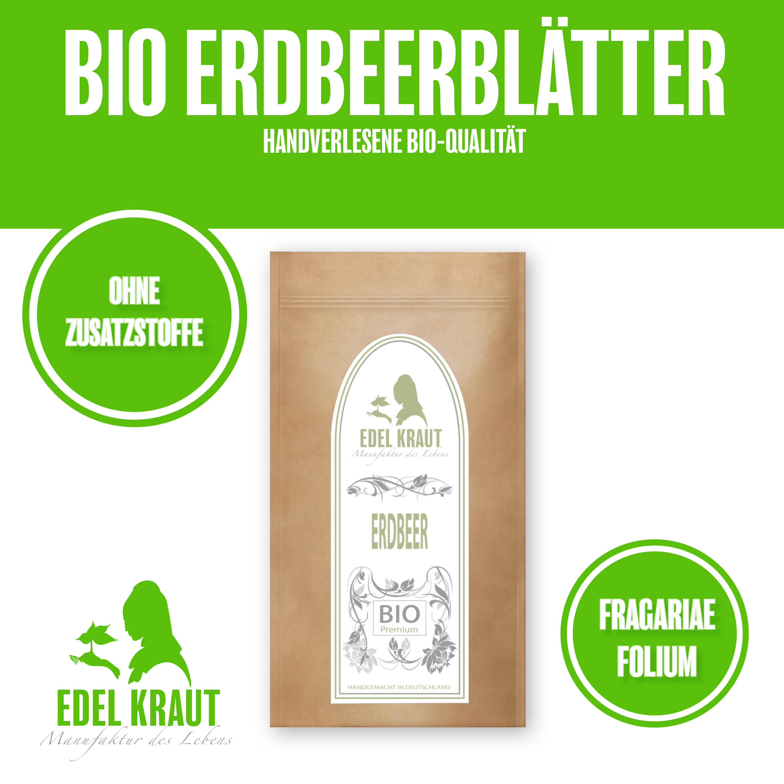 Erdbeerblätter BIO