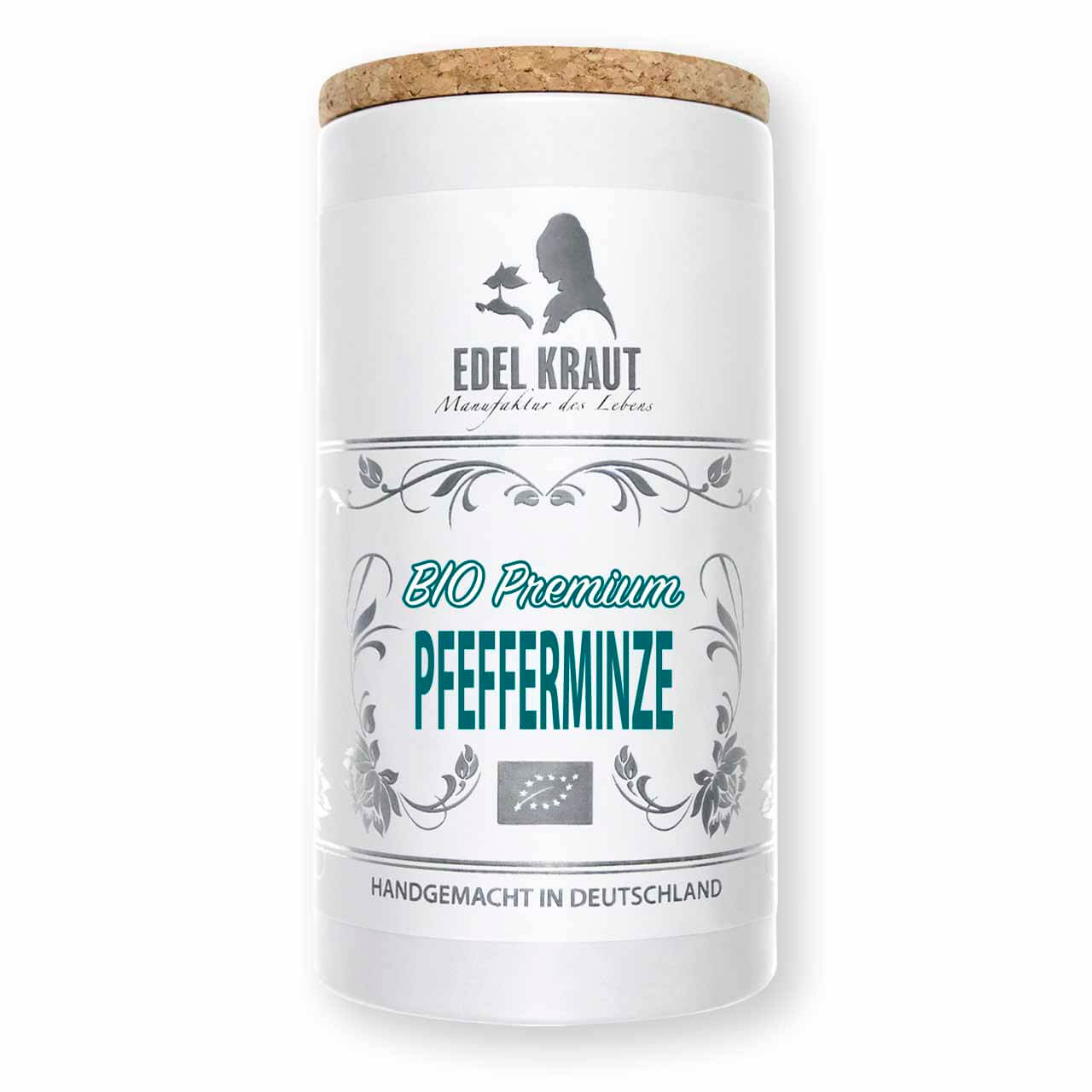 EDEL KRAUT BIO Pfefferminze in der stilvollen Premium Dose - erfrischend aromatisch für puren Teegenuss. EDEL KRAUT BIO Pfefferminze in der stilvollen Premium Dose - erfrischend aromatisch für puren Teegenuss.