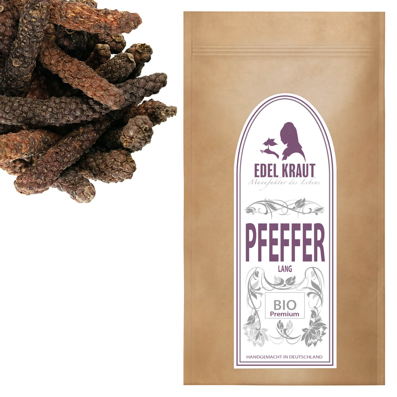 BIO Langer Pfeffer | Stangenpfeffer 250g Tüte Langer Pfeffer | Stangenpfeffer - BIO