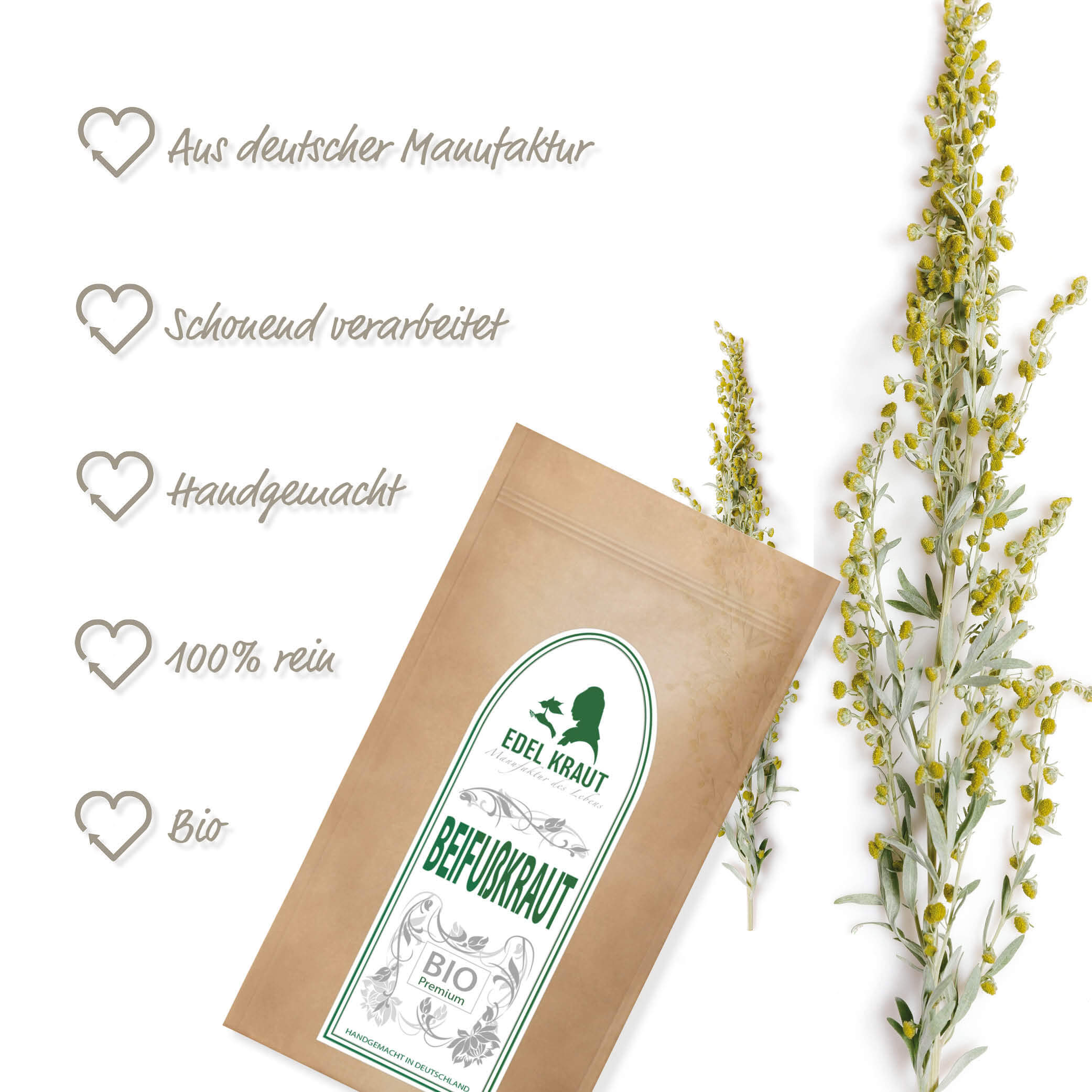 BIO Beifußkraut | Beifuß Tee 100g Tüte bio-beifuss-tee