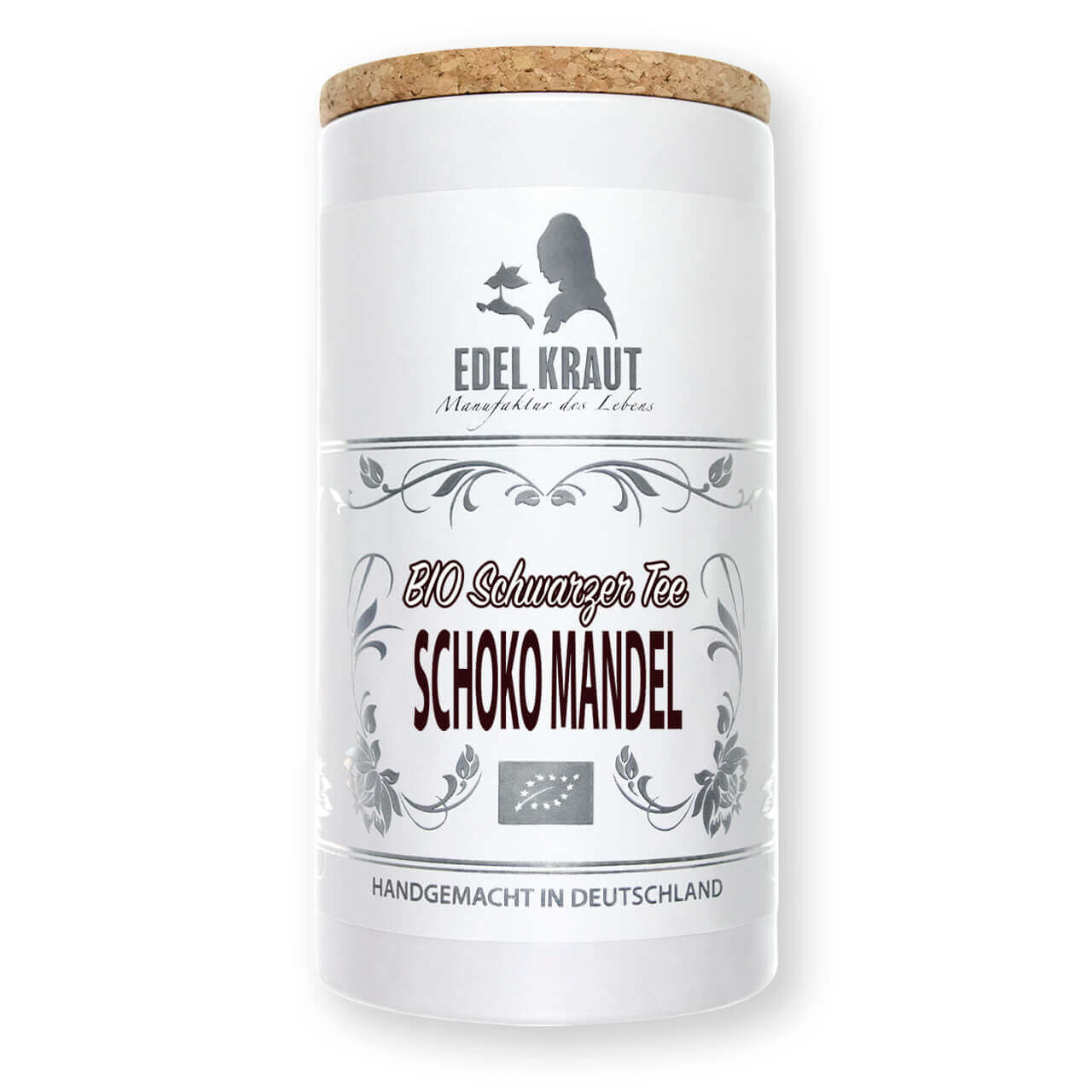 Schwarzer Tee Schoko Mandel in der Teedose von EDEL KRAUT Schwarzer Tee Schoko Mandel in der Teedose von EDEL KRAUT