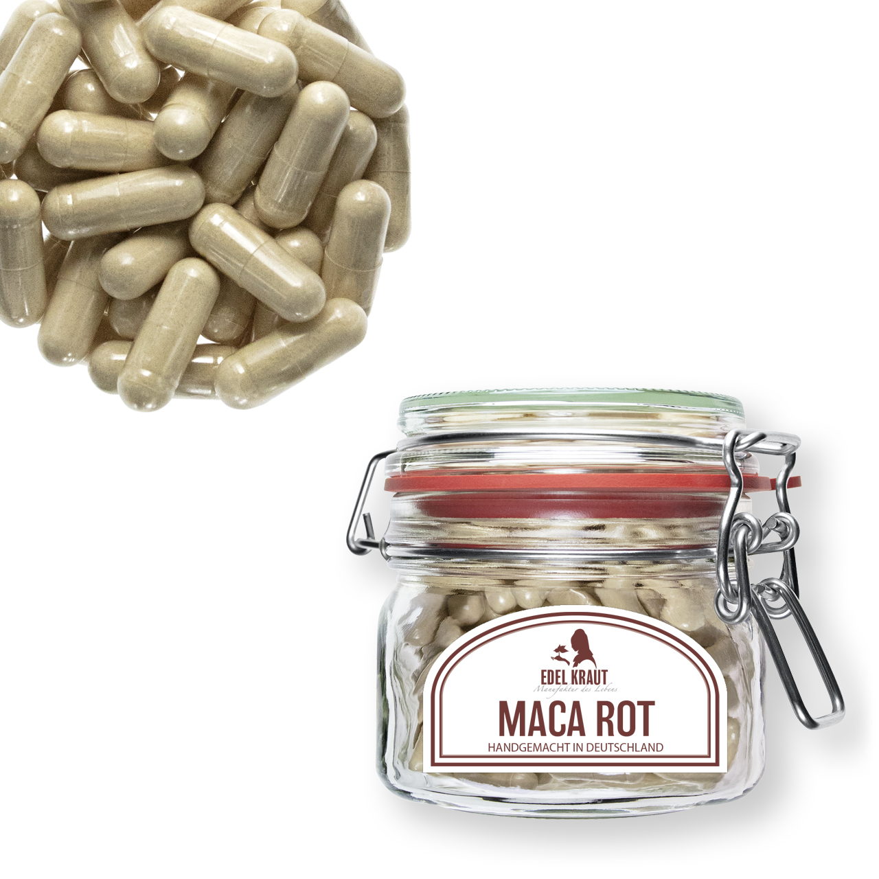 BIO Maca Kapseln - Rot | 160 St. Maca Kapseln rot BIO