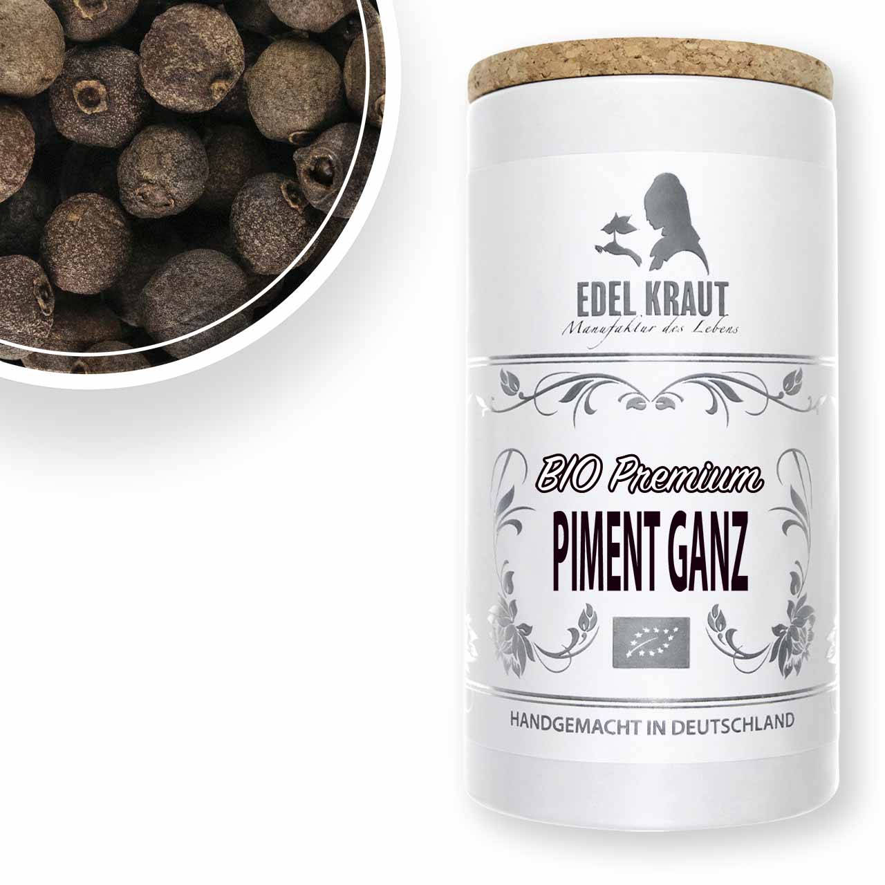 Aromatische BIO Pimentkörner ganz in der EDEL KRAUT Premium Dose - vielseitiger Nelkenpfeffer für herzhafte Gerichte, handgemacht in Deutschland Aromatische BIO Pimentkörner ganz in der EDEL KRAUT Premium Dose - vielseitiger Nelkenpfeffer für herzhafte Gerichte, handgemacht in Deutschland