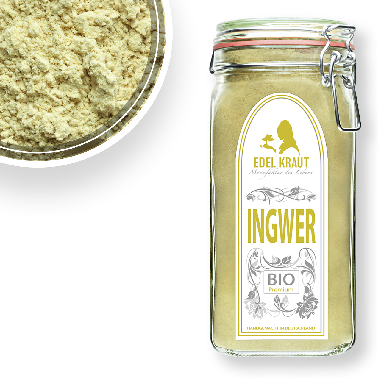 BIO Ingwer Wurzel gemahlen XXL Set BIO Ingwer Gemahlen