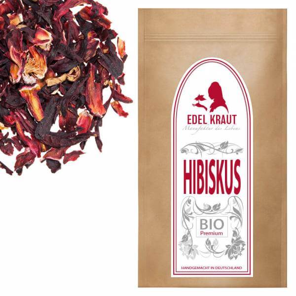Hibiskus Tee kaufen | BIO Hibiskusblüten Tee | EDEL KRAUT