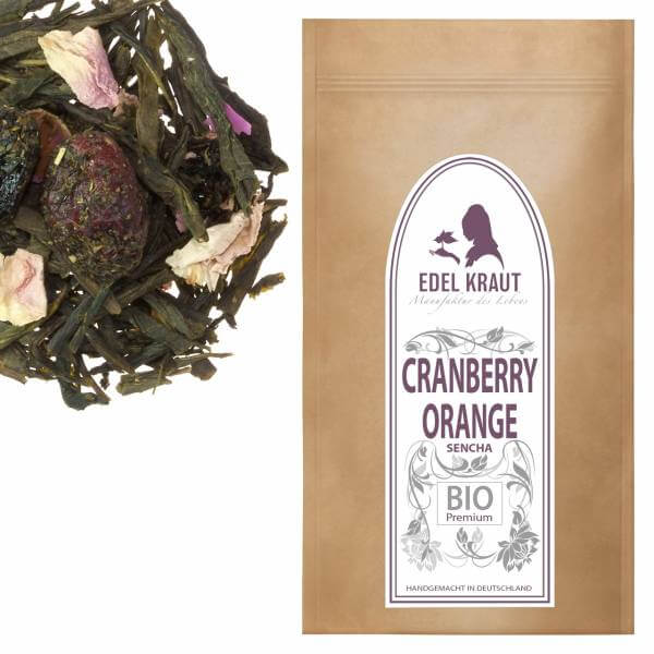 BIO Grüner Tee Sencha Cranberry-Orange | EDEL KRAUT
